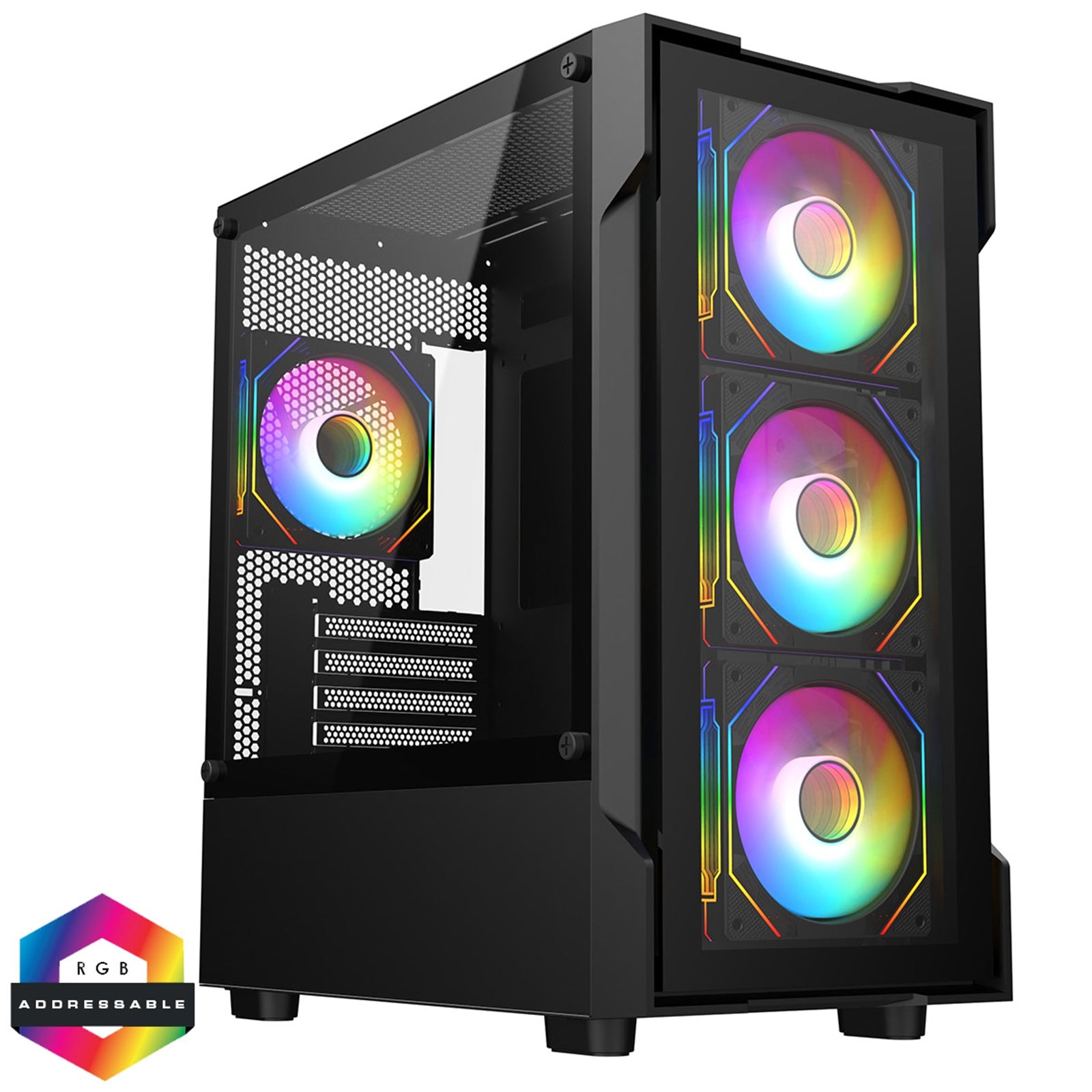 AMD Ryzen 5 5500 RTX 4060 Gaming PC - 16GB RAM, 1TB NVMe, RGB AMD Ryzen 5 5500 RTX 4060 Gaming PC - 16GB RAM, 1TB NVMe, RGB